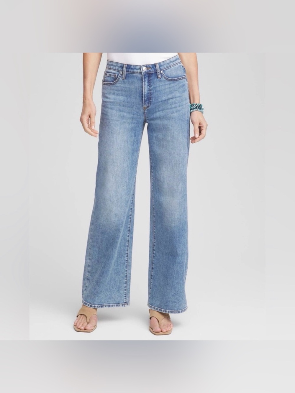 Chicos High Rise Wide Leg Jeans - size 16 - NWT